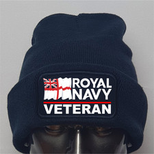 Royal Navy Veteran Ensign Premium Quality Beanie Hat