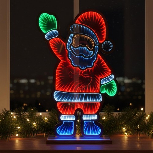Christmas led infinity - christmas, 3d