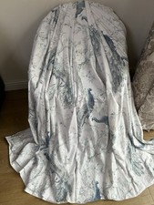 LOVELY LAURA ASHLEY MIDNIGHT BELVEDERE CURTAINS 87 X 70 IN