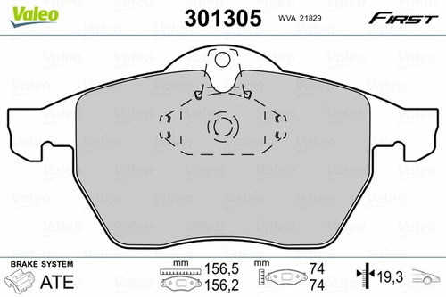 Front brake pad set disc - set,