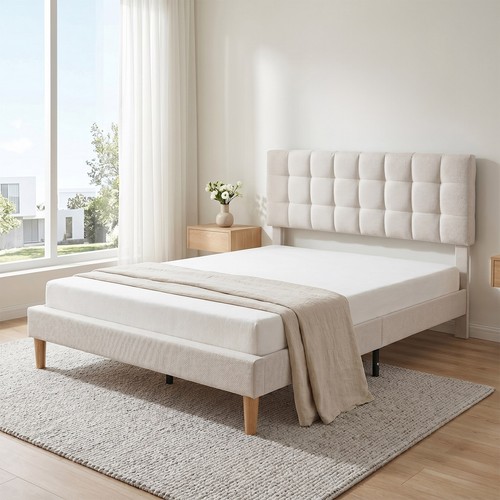 Double upholstered bed frame - double,