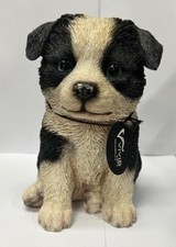 Sheep Dog/Border Collie Sitting Puppy Vivid Arts Ornament- NO BOX