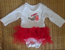 Baby girl Xmas Robin tutu