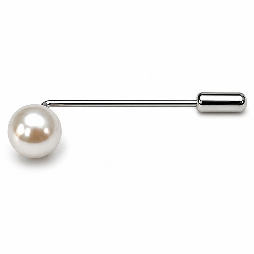 Pearl ball tie pin for - pearl,