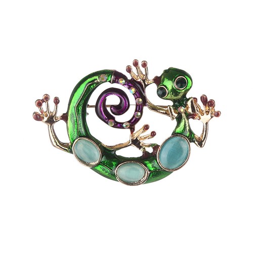 Charming vintage lizard brooch - vintage,