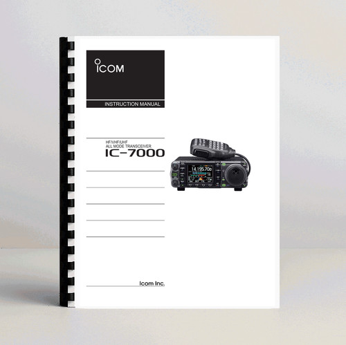 Icom 7000 instruction - icom,