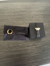 Emporio Armani Gold Plated Nugget Ring