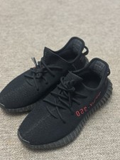 adidas Yeezy SPLY 350 Trainers Black/Red, Size UK8 EU42