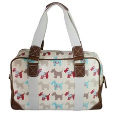 Miss Lulu Oilcloth Travel Bag Scottie Dog Print