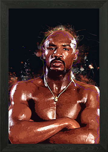 Marvin hagler framed - marvin, wall