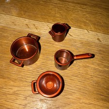 Sylvanian Families ~Vintage Home Sweet Home Kitchen Spare~Copper Pot/pan Set