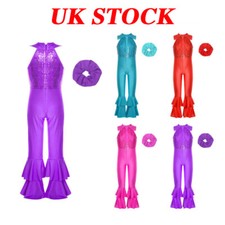 UK Kids Girls Sequin Full Body