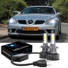 Fits Mercedes SLK R170 R171 R172  2x Bulbs H7 LED Headlight Low Beam 6500K White