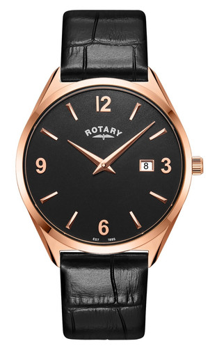 Rotary men rose gold - men's, plated