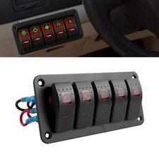 5 Gang Red Toggle Switch