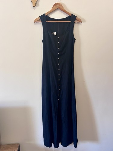 Zara linen blend midi dress - linen,