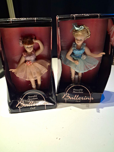 Poseable porcelain ballerina - poseable,