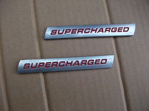 Supercharged car badge - ,