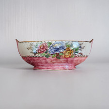 Vintage Maling Peony Rose Pink