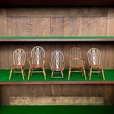 Five Miniature Windsor Chairs