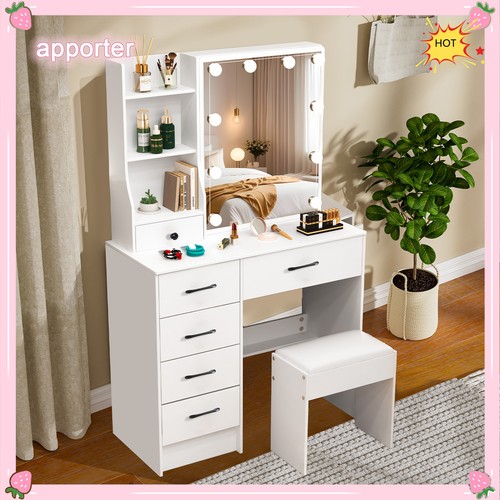 Girls dressing table with led - girls,