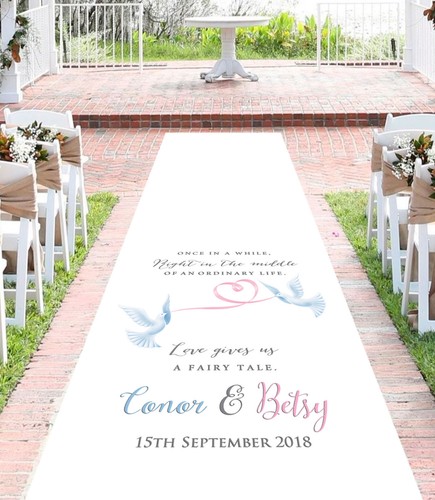 Personalised wedding aisle - wedding,