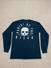 Panic at the Disco Long-Sleeve T-Shirt Medium Men's Black Gildan Graphic