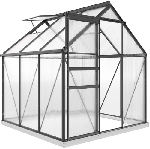 6x6ft polycarbonate greenhouse - 6x6ft,