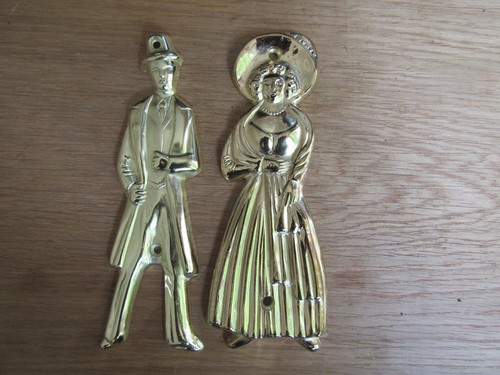 Vintage retro toilet plaque - vintage,