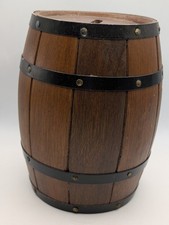 Vintage Wooden Barrel Money