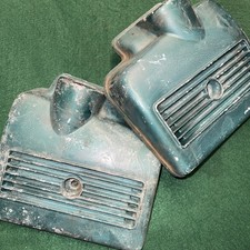 Triumph T120 BSA A65L Alloy Outer Air Box Filter Covers Original Used 
