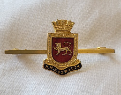 Vintage hms exmouth - hms, ship