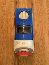 Gewiss 16A 3P+N+E 400v IP66 Vertical Interlocked Switch Socket GW66982 - New