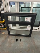 PVCu Windows, Aluplast, W920mm x H970mm - Anthracite Grey