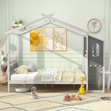 Double House Bed Wood