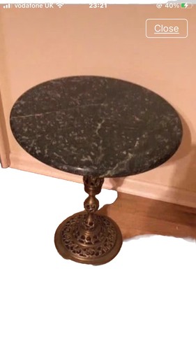 Marble topped table vintage - table,
