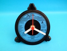 Record CLOCKS Desk Side Table CLOCKS Upcycled Hit SINGLES Vinyl Record LIST C