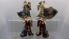 The Thomas Kinkade Santa Collection : Resin Figures (x4) : Christmas Decorations