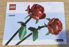 Lego 40460 Instruction Booklet Only - Red Roses. Excellent Condition.