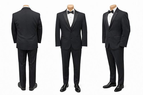 Men black tuxedo - men's,