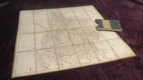 Antique 1820 french - map,