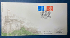 Postal History GB QE2 Self Adhesive Stamps 1st and 2nd Class Large FDC Windsor