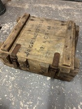 Old French Wooden Grenade Box