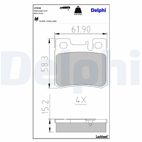 Disc brake pad - brake,