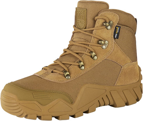 Mens military boots mid - mens,