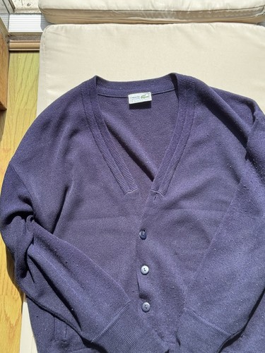Lacoste vintage navy knit - lacoste,