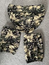 WWE WWF NXT Impact Wrestling - Eric Young Signed & Ring Worn Trunks & Knee Pads