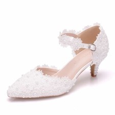 Women Wedding Lace Ivory White