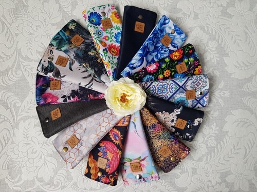 Handmade fabric glasses pouch - handmade,