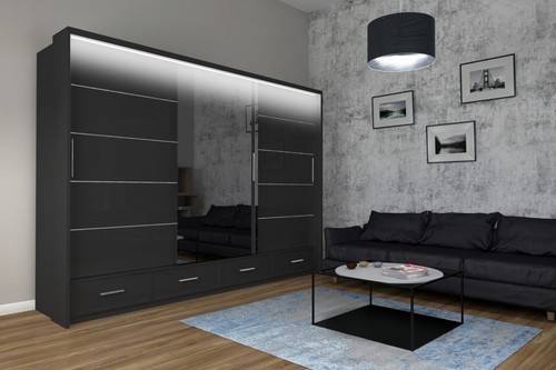 Modern high gloss sliding - high, or